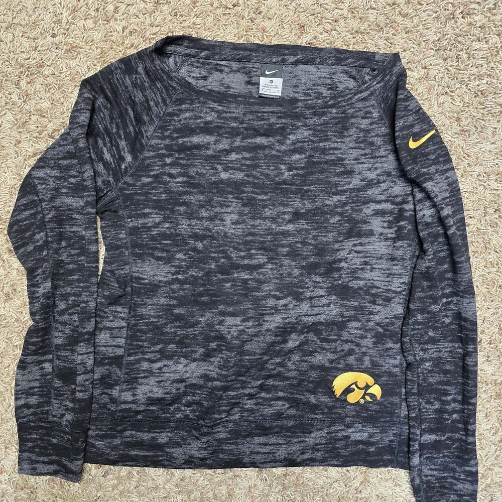 Nike Black and Yellow Long Sleeve Shirt